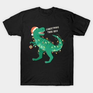 T-rex christmas tree T-Shirt